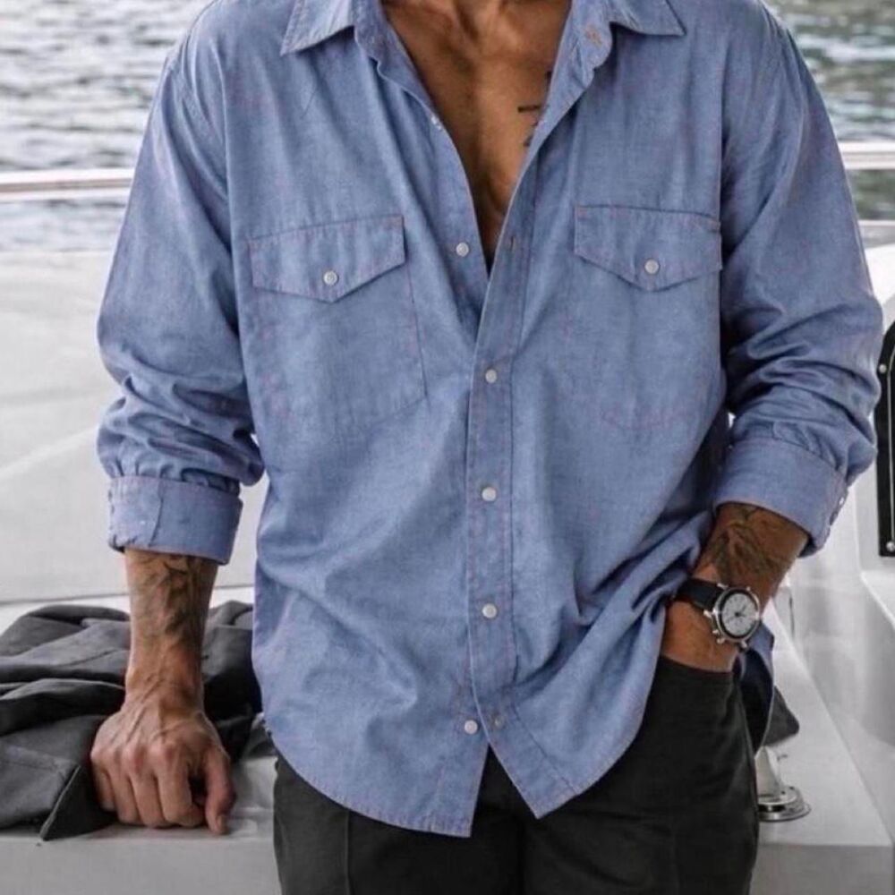 Dickies Men's Blue Shirt